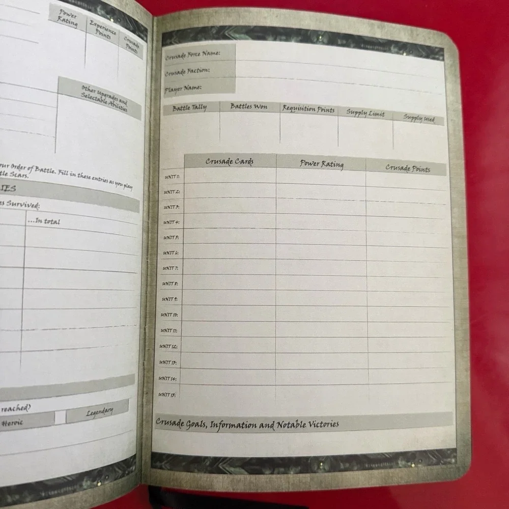 NEW Warhammer 40K Crusade Journal Official Games Workshop Army Log Book (40-16)